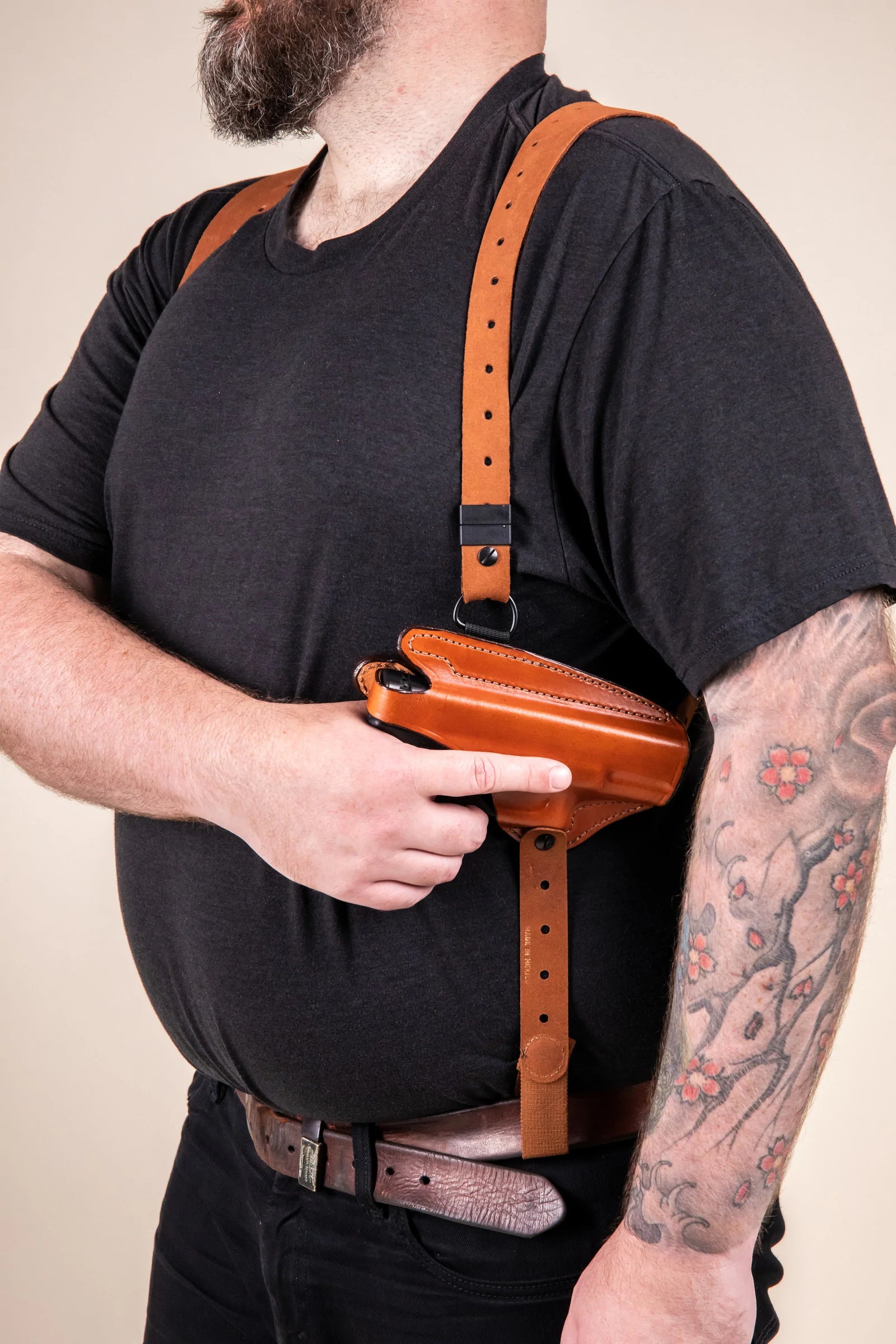 Bianchi Model X16 Agent Shoulder Holster - Unlined - Tactical & Duty Gear